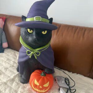 Cracker Barrel Black Cat Witch Blow Mold 2 Ft Halloween 2025 **Ships ASAP** NEW